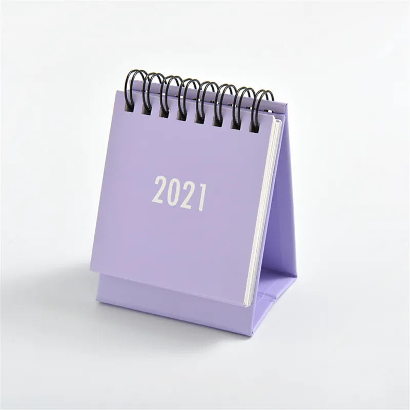 Solid Color Small Desk Calendar WEM Support (www.WEM.support)