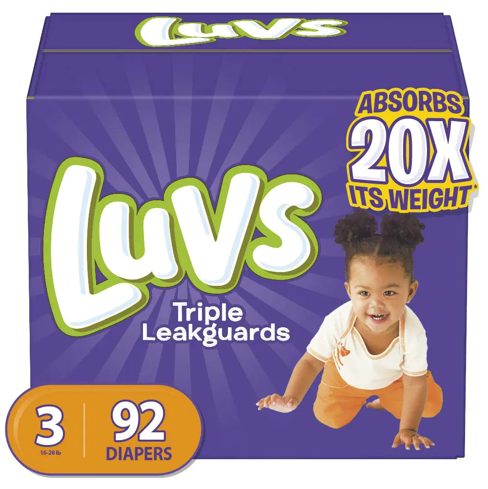 Luvs Diapers Size 3, 92 Count HejK.com Marketplace LLC