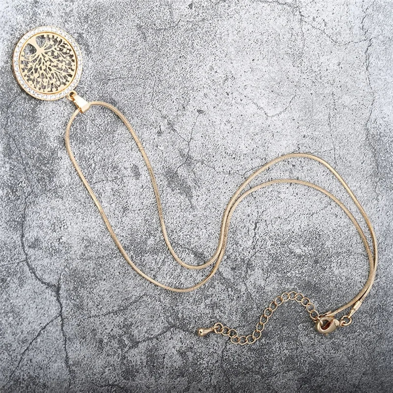 Elegant Necklace Gold Silver Colors WEM Support (www.WEM.support)