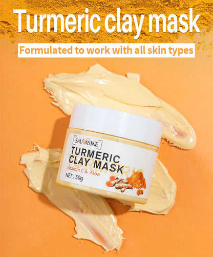Turmeric Clay Mask Hydrating Moisturizing WEM Support (www.WEM.support)