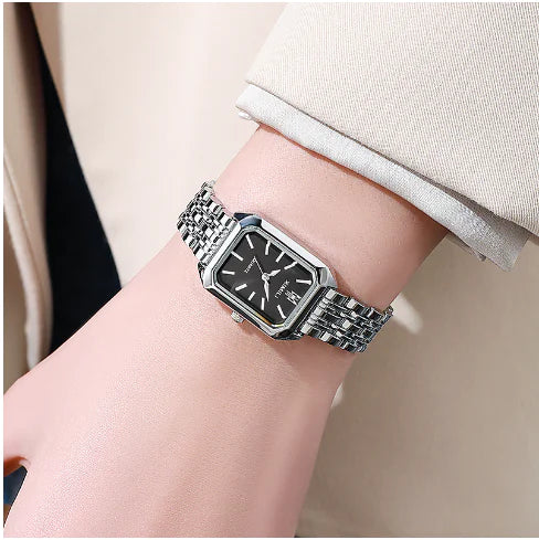 Women's Square Steel Strap Watch