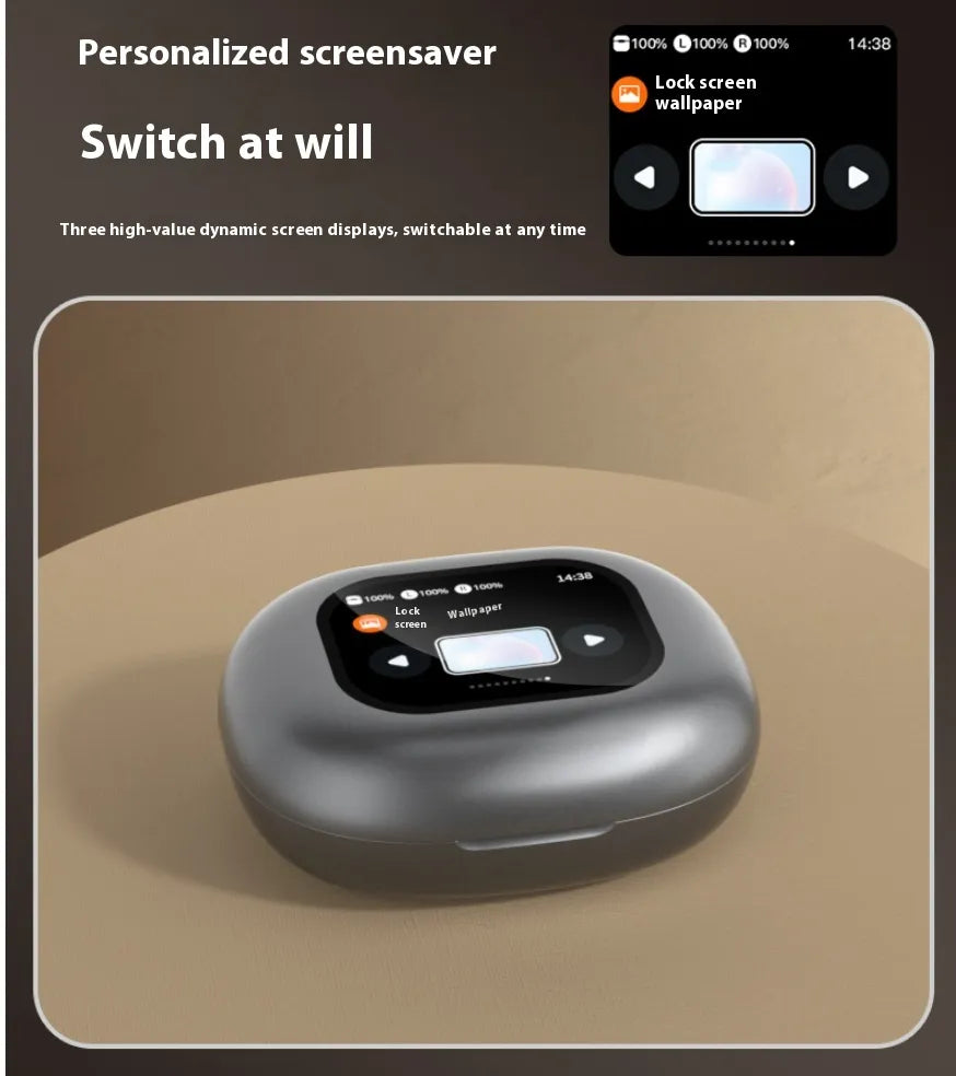 LED Display Bluetooth Ear-mounted Headset WEM Support (www.WEM.support)