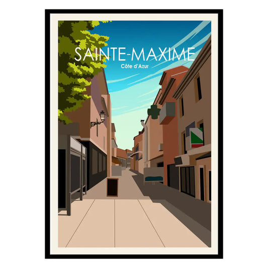 Sainte-Maxime Côte d’Azur Poster WEM Support (www.WEM.support)
