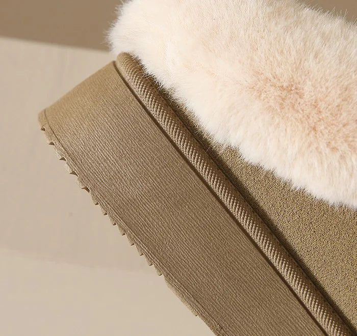 Women's Fashionable Fluffy Fur Slippers WEM Support (www.WEM.support)