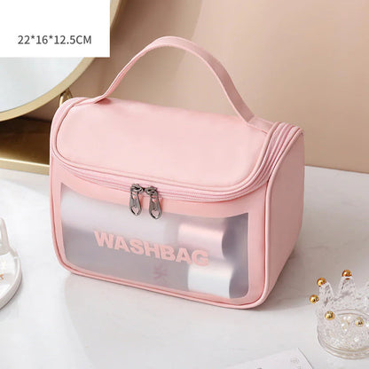 Transparent Makeup and Wash Bag Set WEM Support (www.WEM.support)