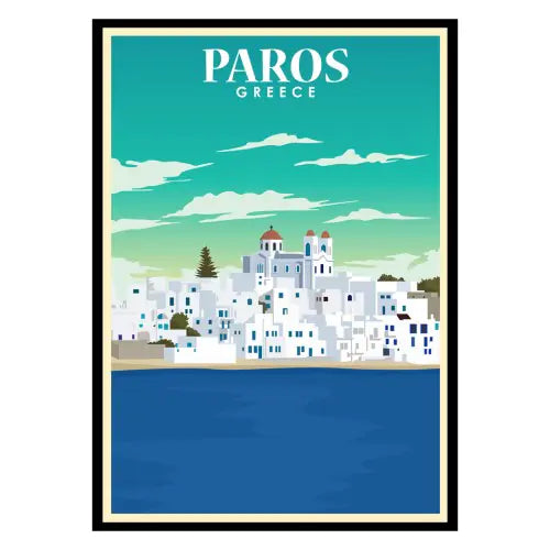 Paros Cyclades Greece Poster WEM Support (www.WEM.support)