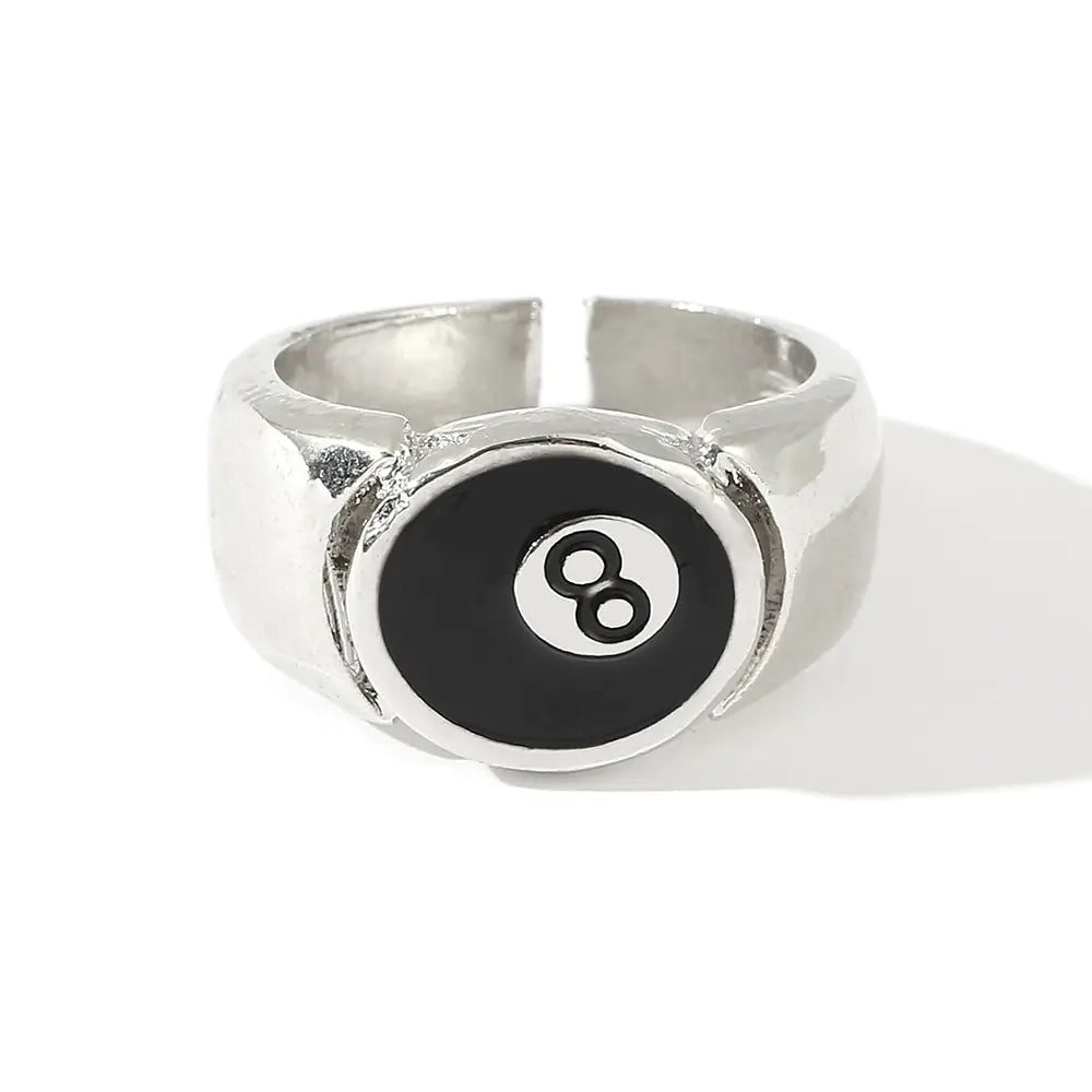 Black Number 8 Pool Ring WEM Support (www.WEM.support)