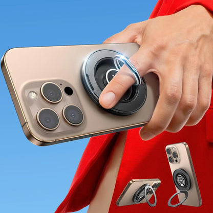 Magnetic Phone Grip Stand, Chfeila Upgraded [Dual 360° Rotation Ring] Phone Ring Holder for MagSafe, Enhance Magnet Finger Kickstand for iPhone 16 15 14 13 12, Pro, Pro Max, Plus, Mag Safe - White HejK.com