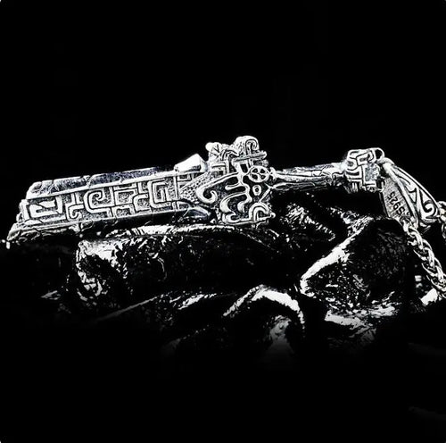 Male Vintage Fashion Thai Silver Pendant Necklace HejK.com