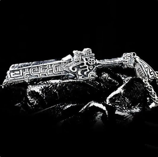 Male Vintage Fashion Thai Silver Pendant Necklace HejK.com