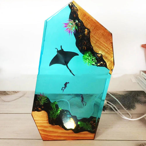 Marine Resin Table Lamp HejK.com