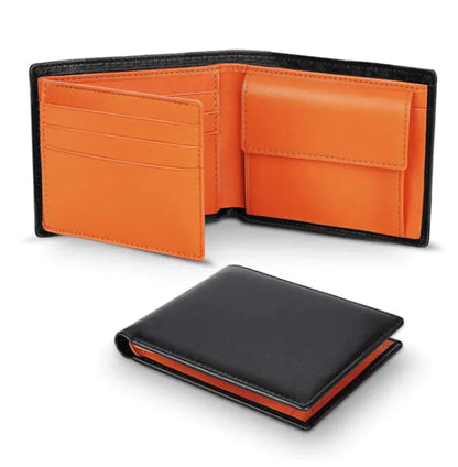 Men's RFID Leather Bifold Wallet HejK.com