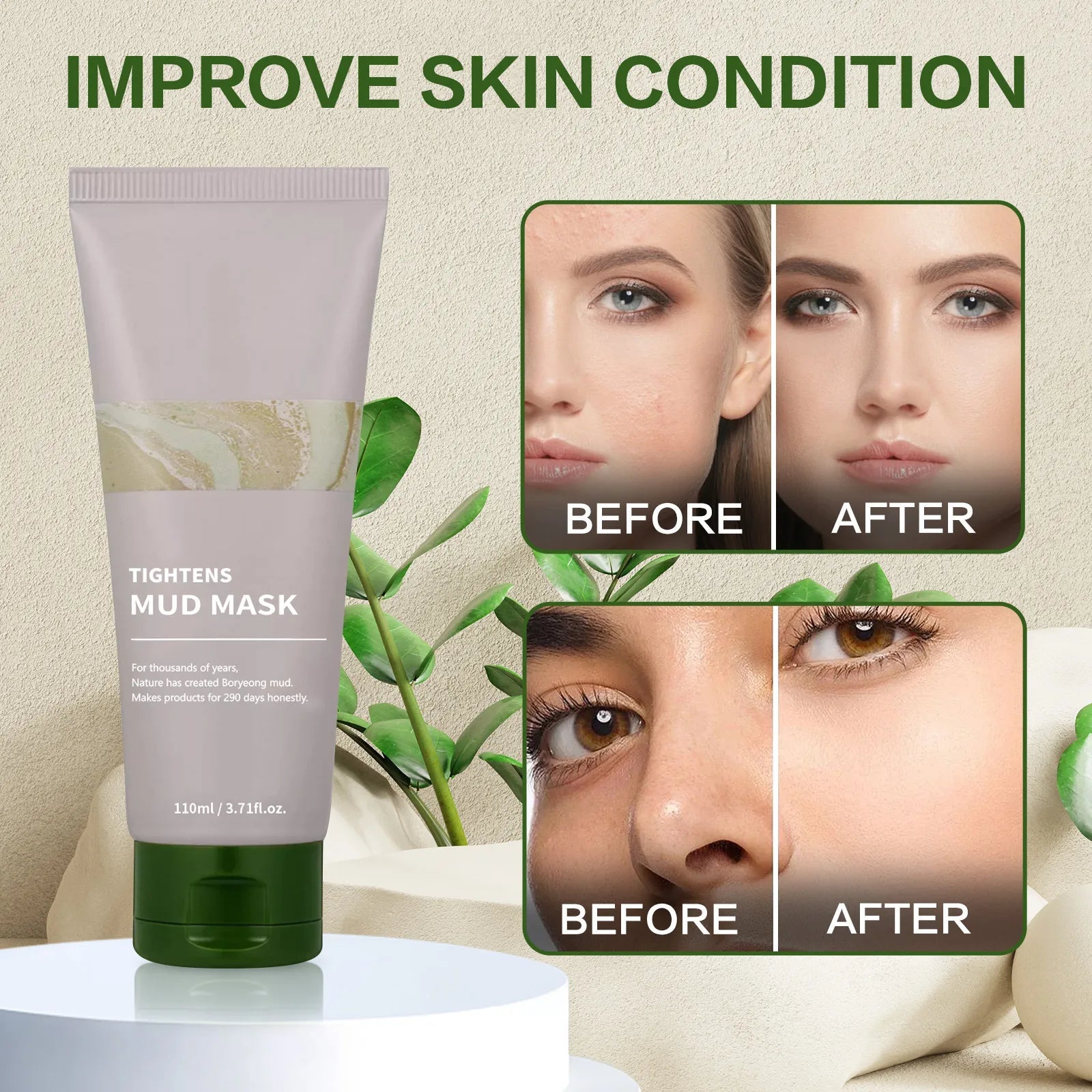 Facial Cleaning Mud Mask HejK.com