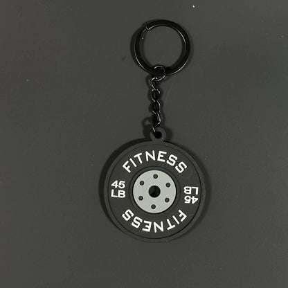 Mini Barbell Keychain HejK.com