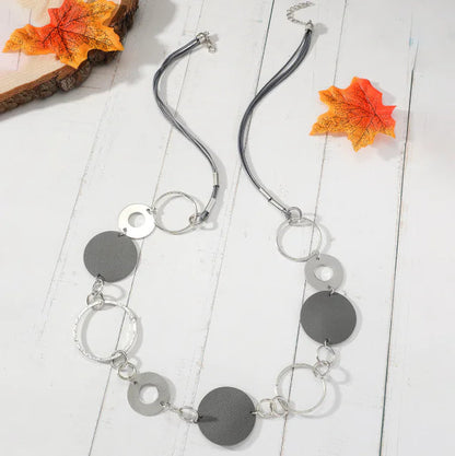 Minimalist Metal Ring Necklace for Women HejK.com