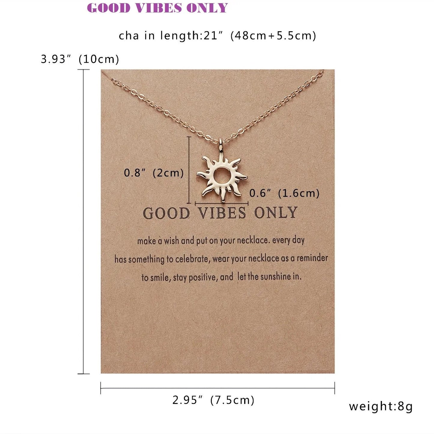 Fashion Gold-color Good Vibes WEM Support (www.WEM.support)