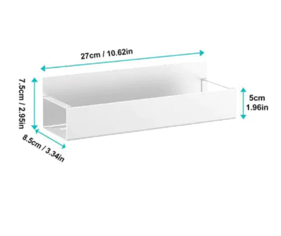Multi-Purpose Carbon Steel Storage Rack displayed with dimensions and including a detail of free hooks