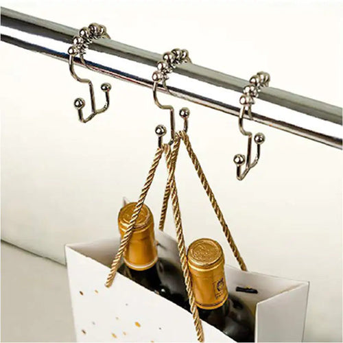 Stainless Steel Mountain-shaped Ball Curtain Hook WEM Support (www.WEM.support)