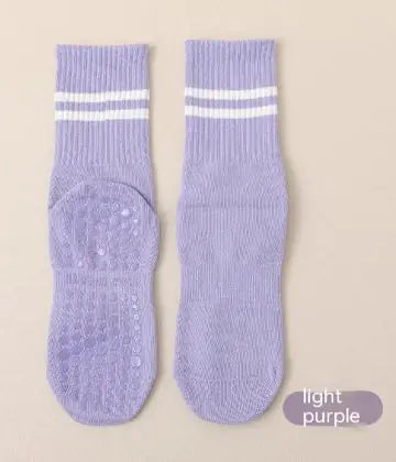 Mid-calf Pilates Socks with Grips HejK.com