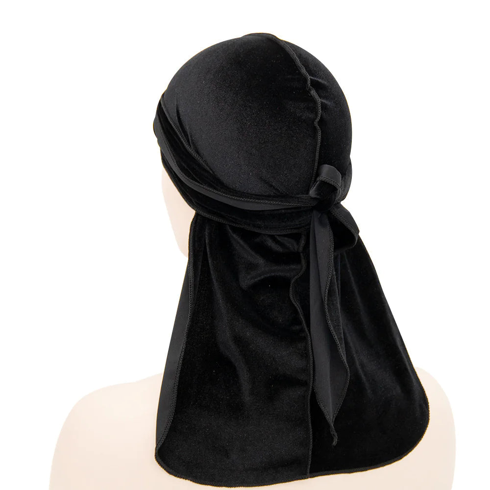 Unisex Velvet Long Tail Beanie WEM Support (www.WEM.support)