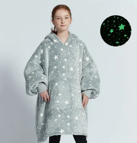 Women's Hooded Pullover Sweater Blanket WEM Support (www.WEM.support)