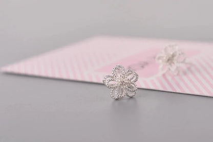 Hibiscus Style Stud Simple Earrings WEM Support (www.WEM.support)
