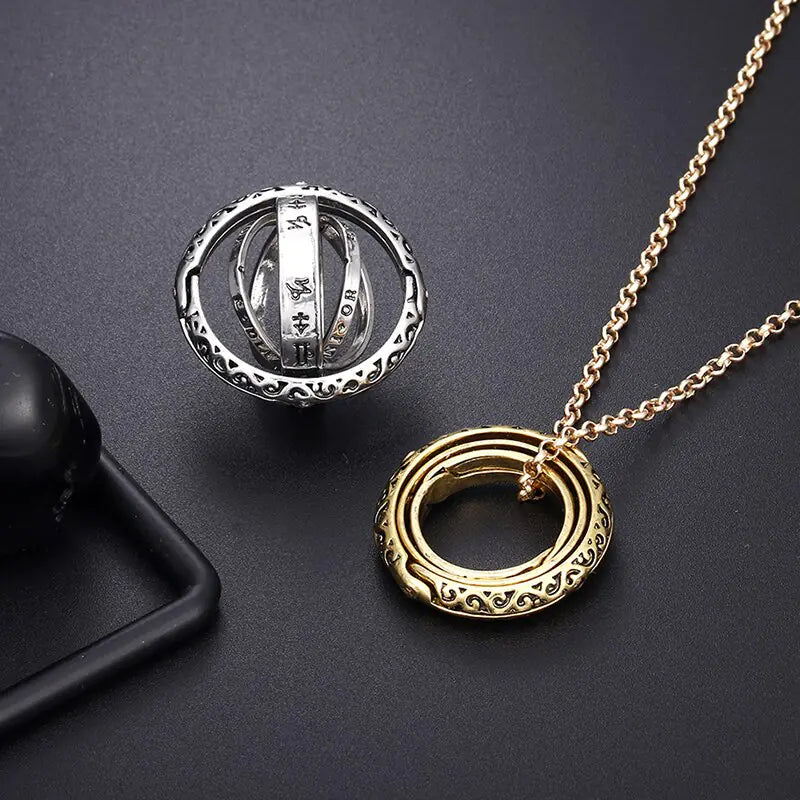 Astronomical Ball Rings Necklace WEM Support (www.WEM.support)