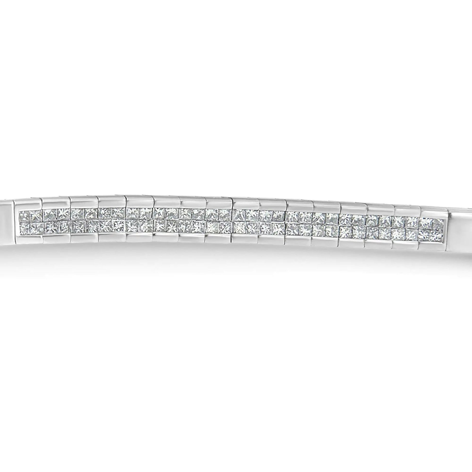 14K White Gold Princess Cut Diamond Bracelet (1.00 cttw, H-I Color, SI1-SI2 Clarity) WEM Support (www.WEM.support)