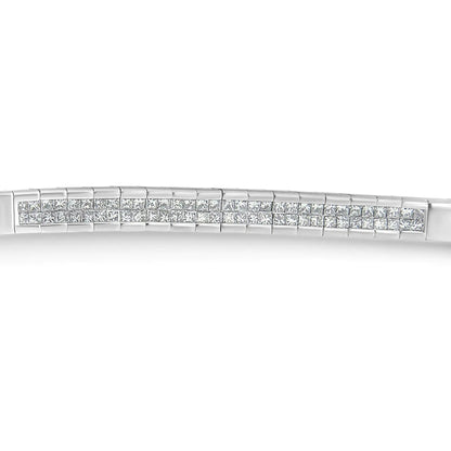14K White Gold Princess Cut Diamond Bracelet (1.00 cttw, H-I Color, SI1-SI2 Clarity) WEM Support (www.WEM.support)
