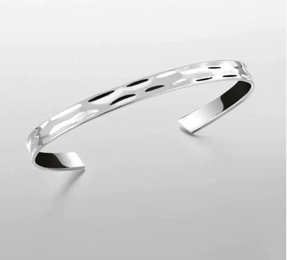 Men's Stainless Steel Open Bracelet HejK.com