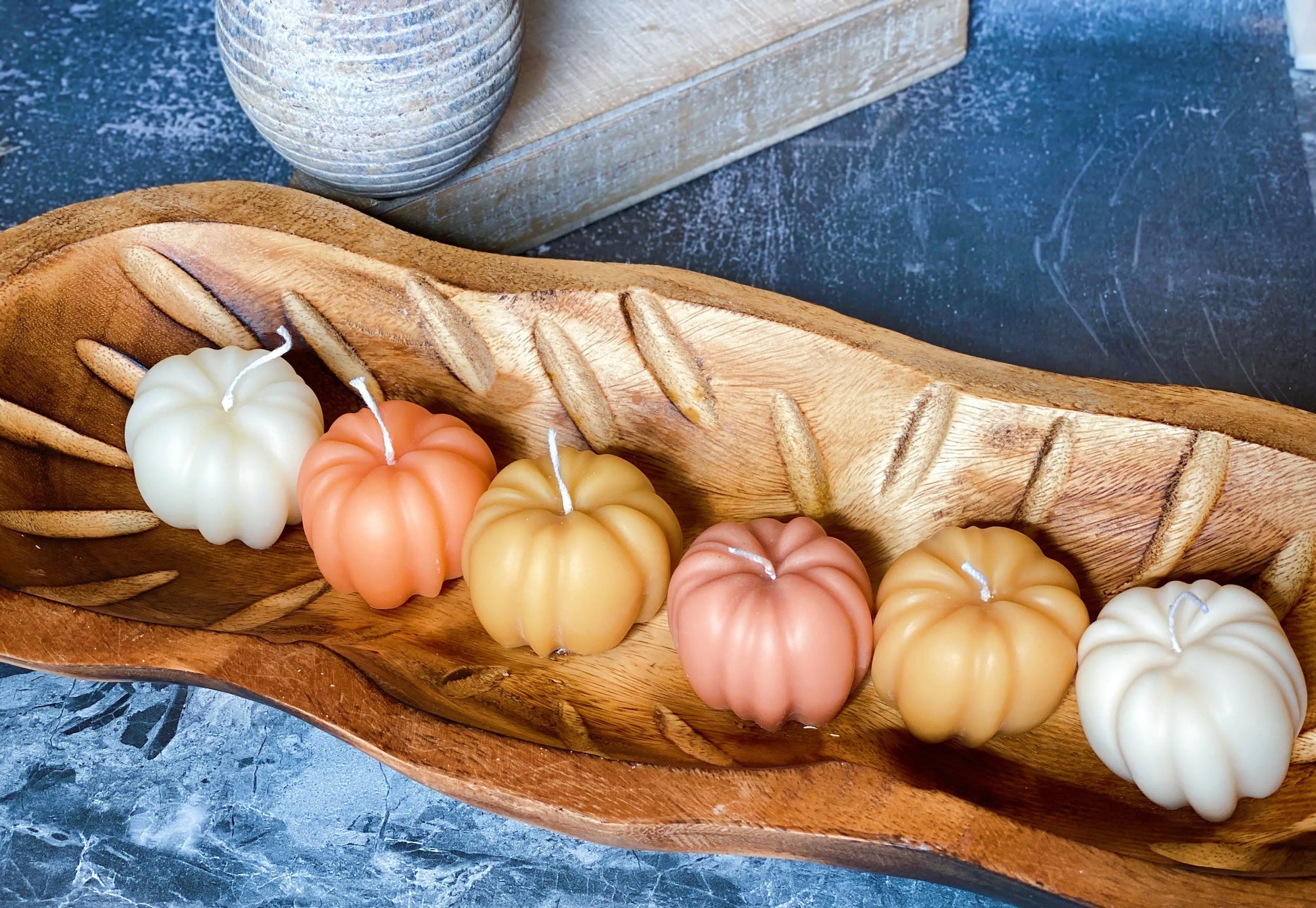 Autumn Pumpkin Handmade Soy Wax Candle WEM Support (www.WEM.support)