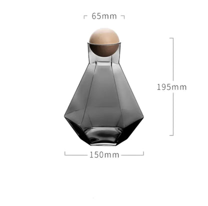 Six-Row Glass Cold Water Bottle