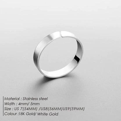 Simple Titanium Steel Ring
