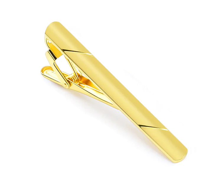 4PCS Mens Stainless Steel Tie Clip Necktie Bar Clasp Clamp Pin Gold Black Silver WEM Support (www.WEM.support)