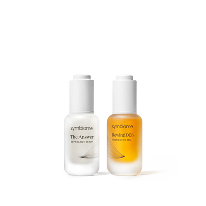 Supple Skin Set (The Answer Reparative Serum + Rewind003 Age-Defying Postbiomic Oil) - by Symbiome WEM Support (www.WEM.support)