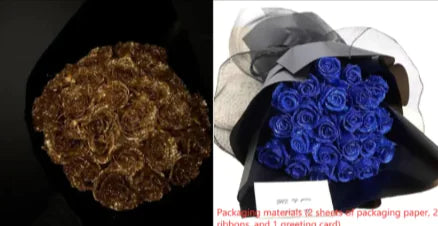 Custom Valentine's Day Bridal Bouquet with Preserved Fresh Flowers WEM Support (www.WEM.support)