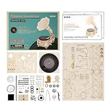 ROKR Mechanical Gear Classical Gramophone LKB01D WEM Support (www.WEM.support)