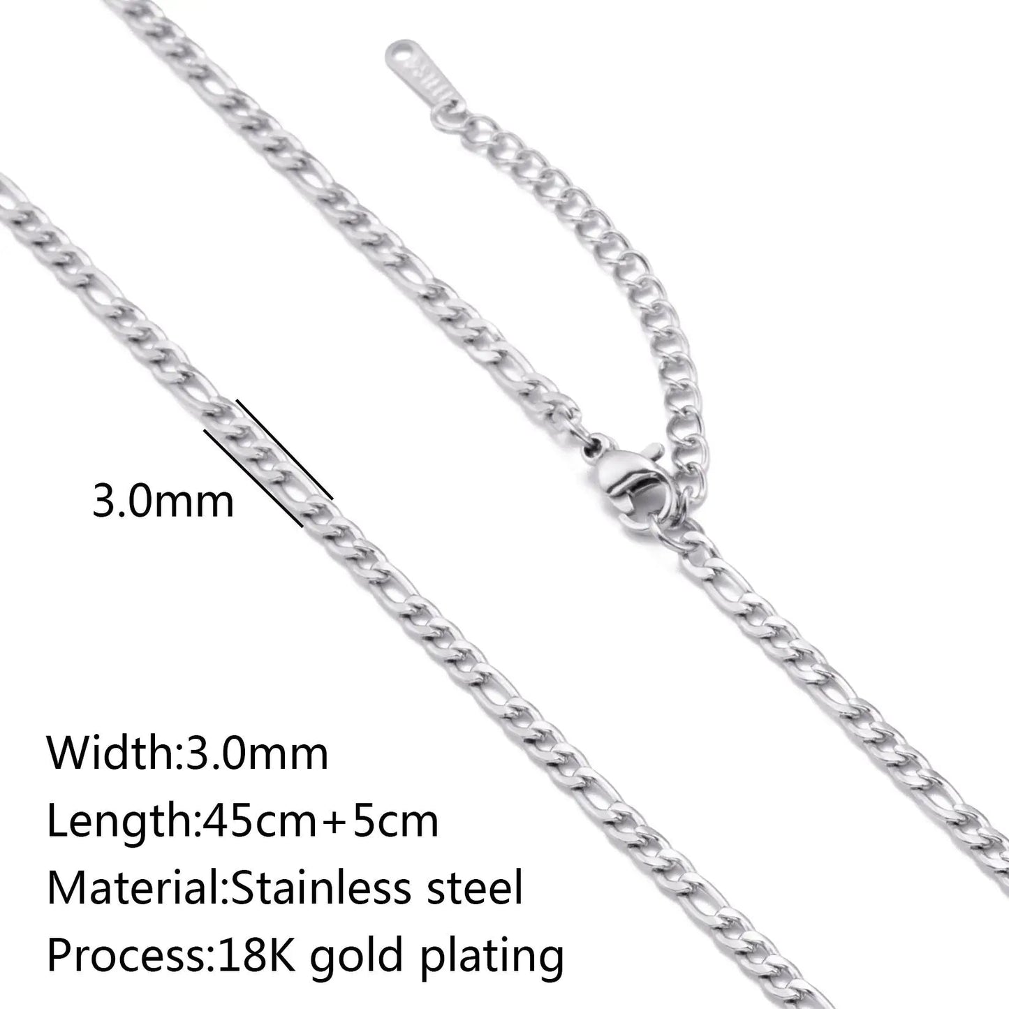 Stainless Steel Vacuum Vapor Plating 18K Gold Color Protection Lip Chain Accessories WEM Support (www.WEM.support)