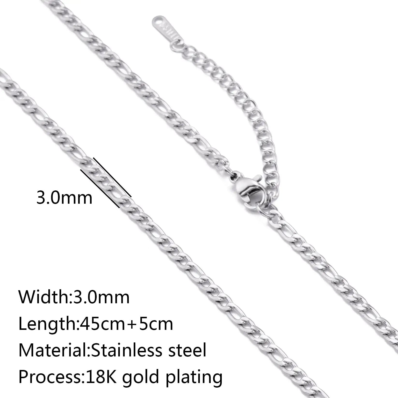 Stainless Steel Vacuum Vapor Plating 18K Gold Color Protection Lip Chain Accessories WEM Support (www.WEM.support)