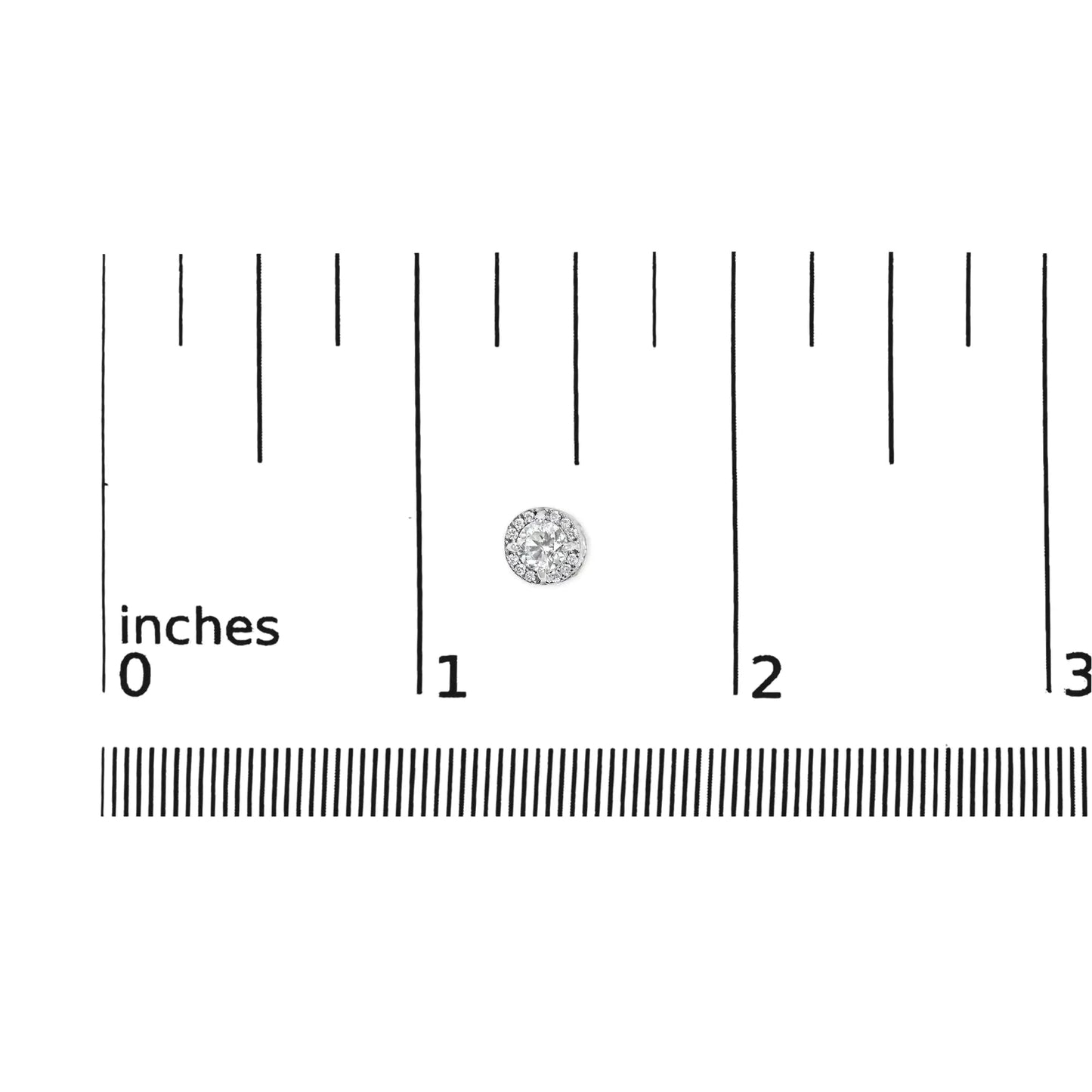 10K White Gold 1.00 Cttw Diamond Hidden Halo Stud Earring (H-I Color, I1-I2 Clarity) WEM Support (www.WEM.support)