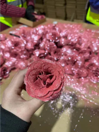 Custom Valentine's Day Bridal Bouquet with Preserved Fresh Flowers WEM Support (www.WEM.support)