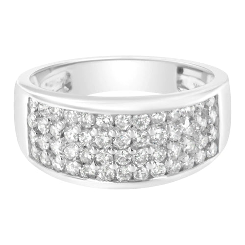 14K White Gold Round Cut Diamond Ring (1.0 Cttw, H-I Color, SI2-I1 Clarity) WEM Support (www.WEM.support)