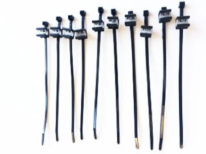 HellermannTyton 156-00591 Cable Tie and Edge Clip 50lb 8.0" Long EC20 Panel Thickness .12"-.24" PA66UV Black 10/bag HejK.com Marketplace LLC
