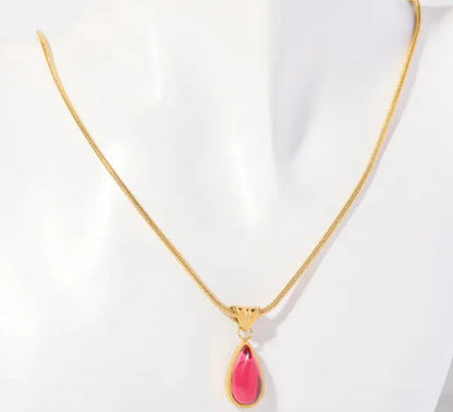 Blue Ocean Water Drop Necklace WEM Support (www.WEM.support)