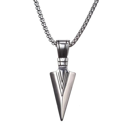 Arrow Head Pendant Long Chain Necklaces WEM Support (www.WEM.support)
