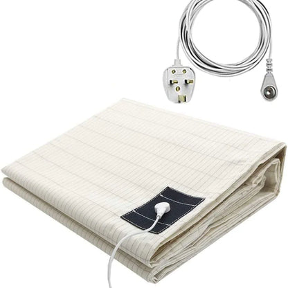 Grounding Silver Cotton Bed Sheet