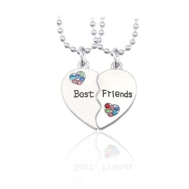 Star Moon Best Friend Pendant Necklace Set WEM Support (www.WEM.support)
