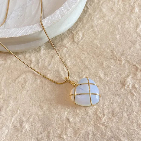 Cartoon Princess Heart Pendant Necklace WEM Support (www.WEM.support)