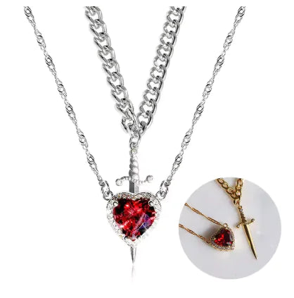 Two Color Couple Necklace WEM Support (www.WEM.support)