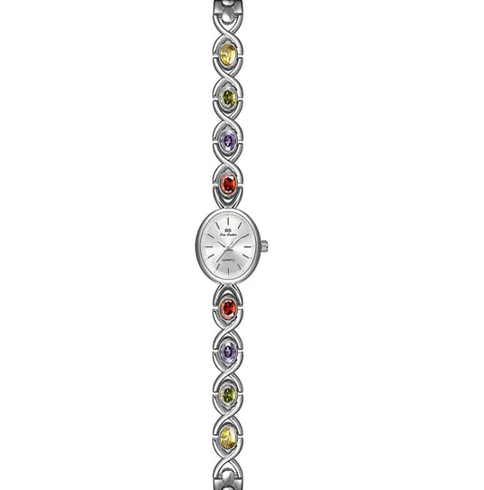 Oval Gemstone Luxury Watch HejK.com